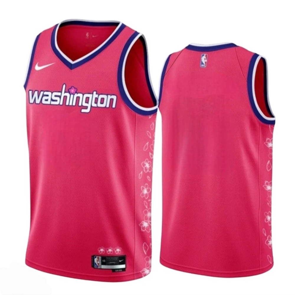 NWT NBA NIKE Men's  L Pink Washington Wizards 22/23 City Edition Swingman Jersey